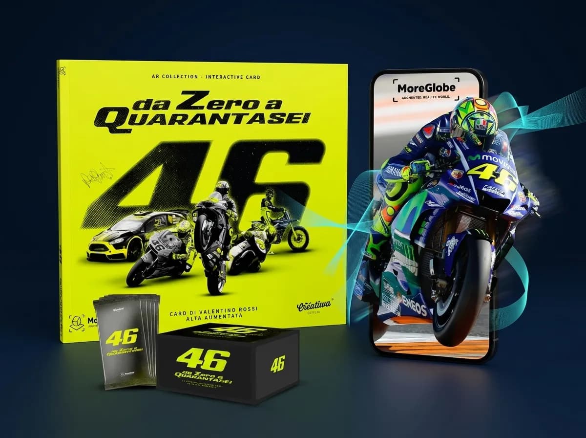 Da Zero a 46: la historia de Valentino Rossi en realidad aumentada.